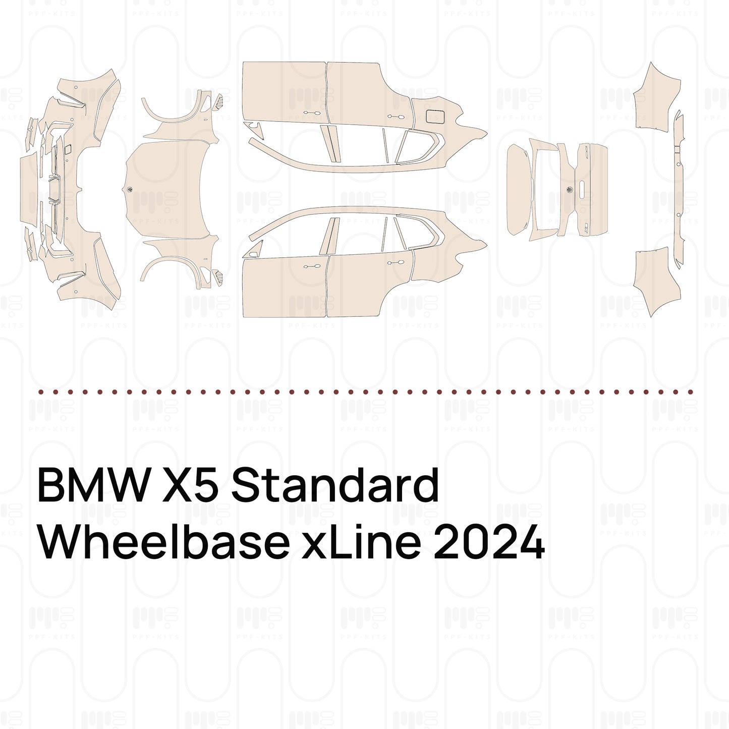 Pre-Cut PPF BMW X5 Standard Wheelbase xLine 2024