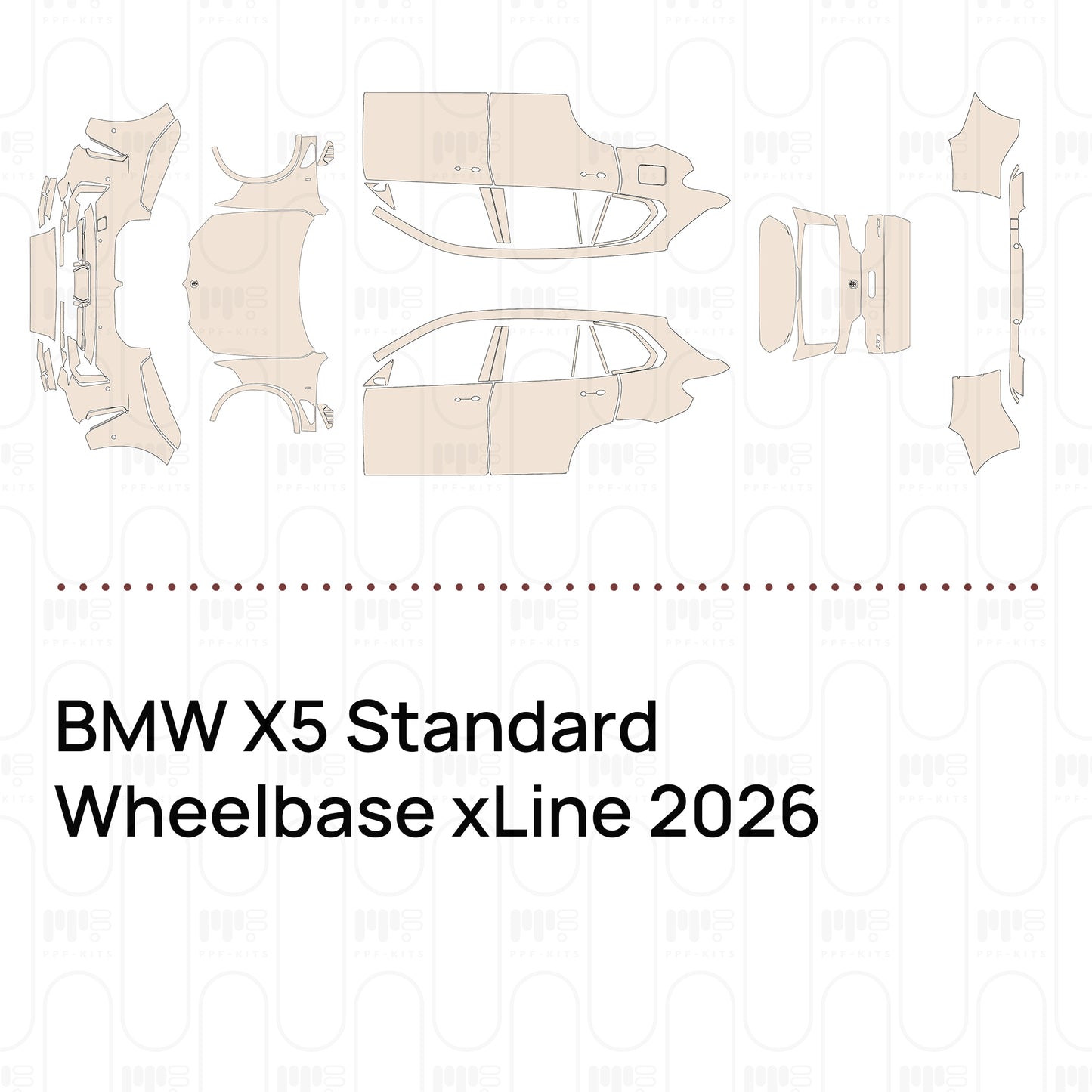 Pre-Cut PPF BMW X5 Standard Wheelbase xLine 2026
