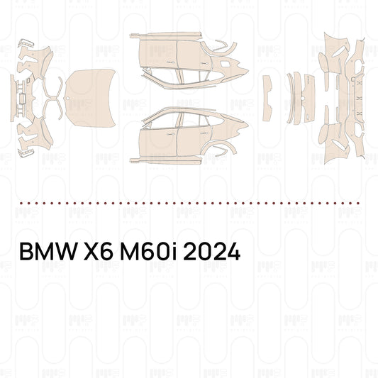 Pre-Cut PPF BMW X6 M60i 2024