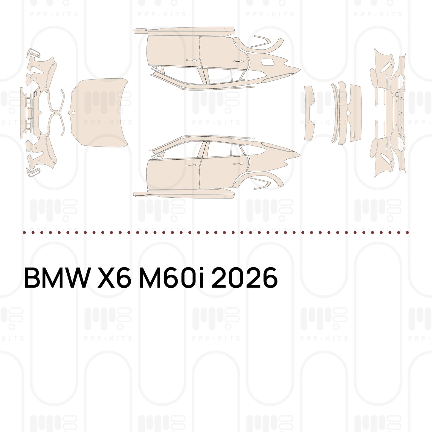 Pre-Cut PPF BMW X6 M60i 2026