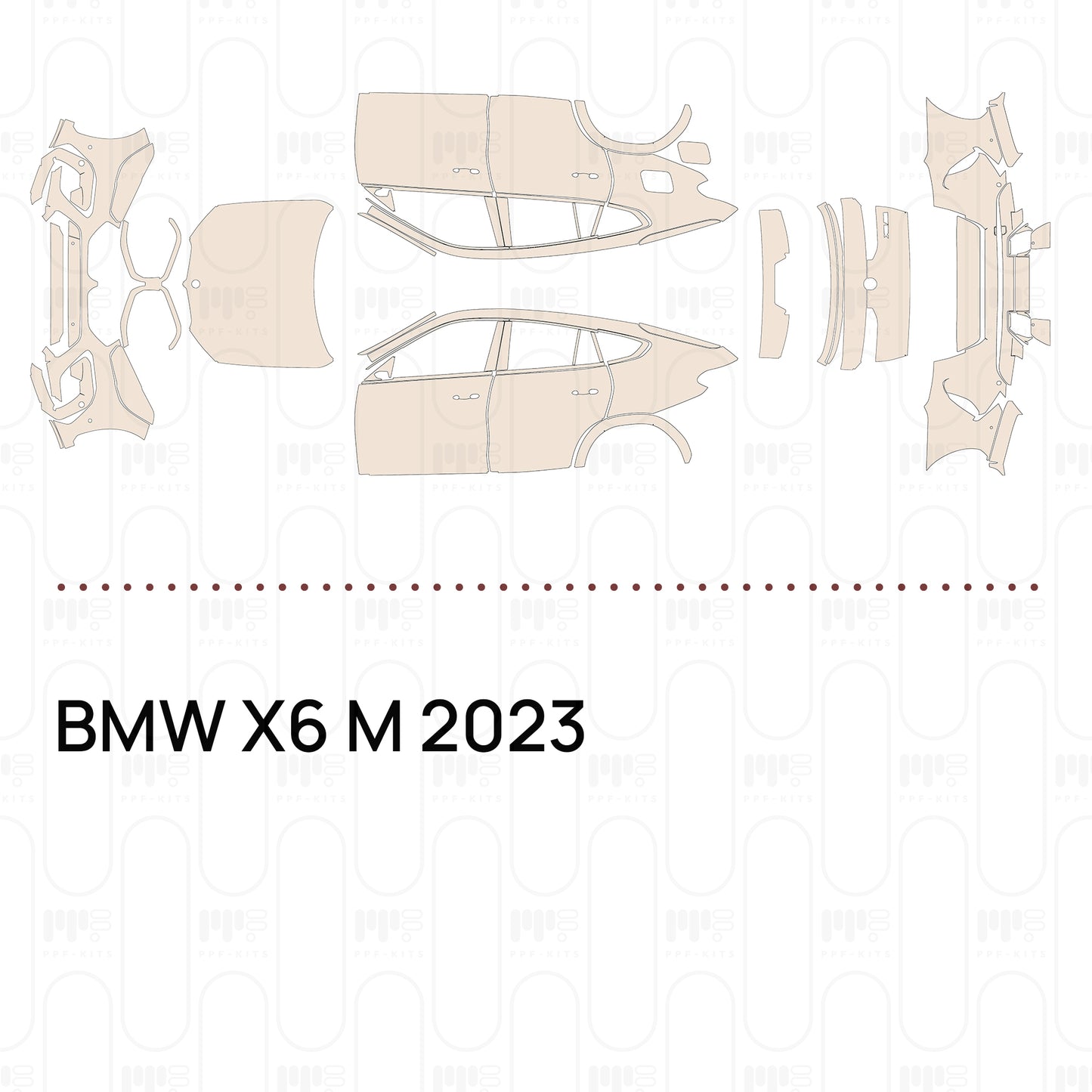 Pre-Cut PPF BMW X6 M 2023
