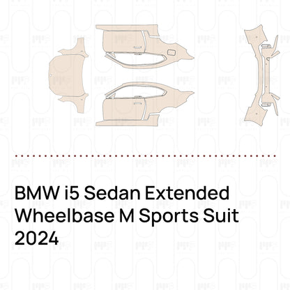 Pre-Cut PPF BMW i5 Sedan Extended Wheelbase M Sports Suit 2024