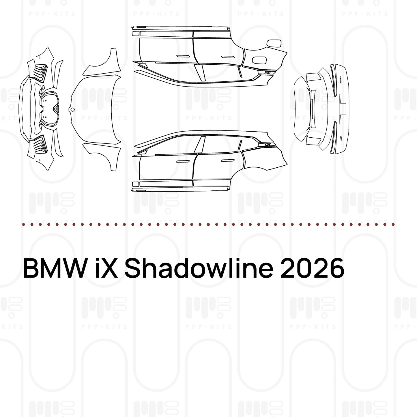 Pre-Cut PPF BMW iX Shadowline 2026