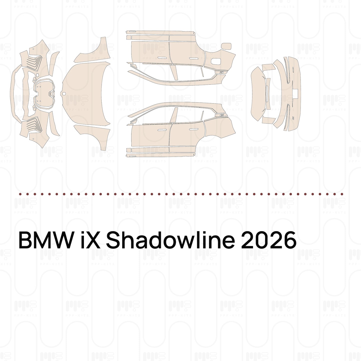 Pre-Cut PPF BMW iX Shadowline 2026