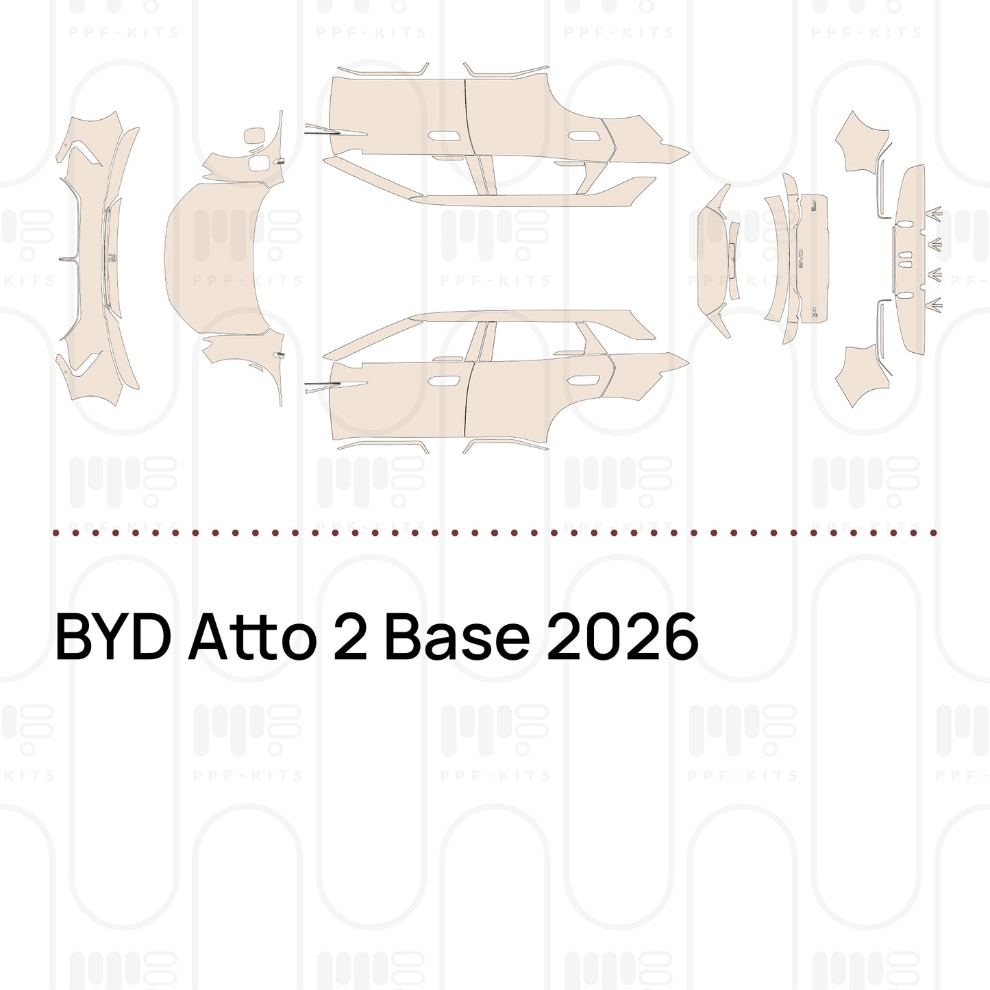 Pre-Cut PPF BYD Atto 2 Base 2026