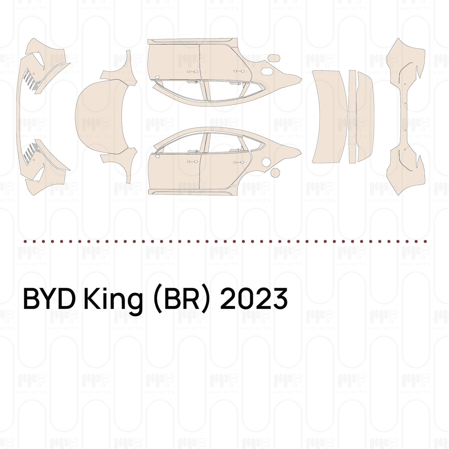 Pre-Cut PPF BYD King (BR) 2023