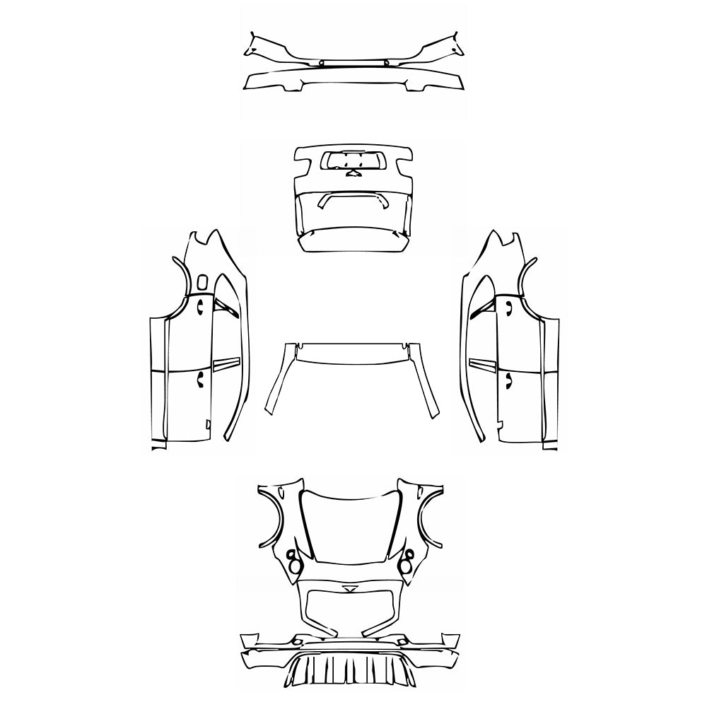 Pre-Cut PPF Bentley Bentayga Standard Wheelbase Base 2018 - PPF-Kits