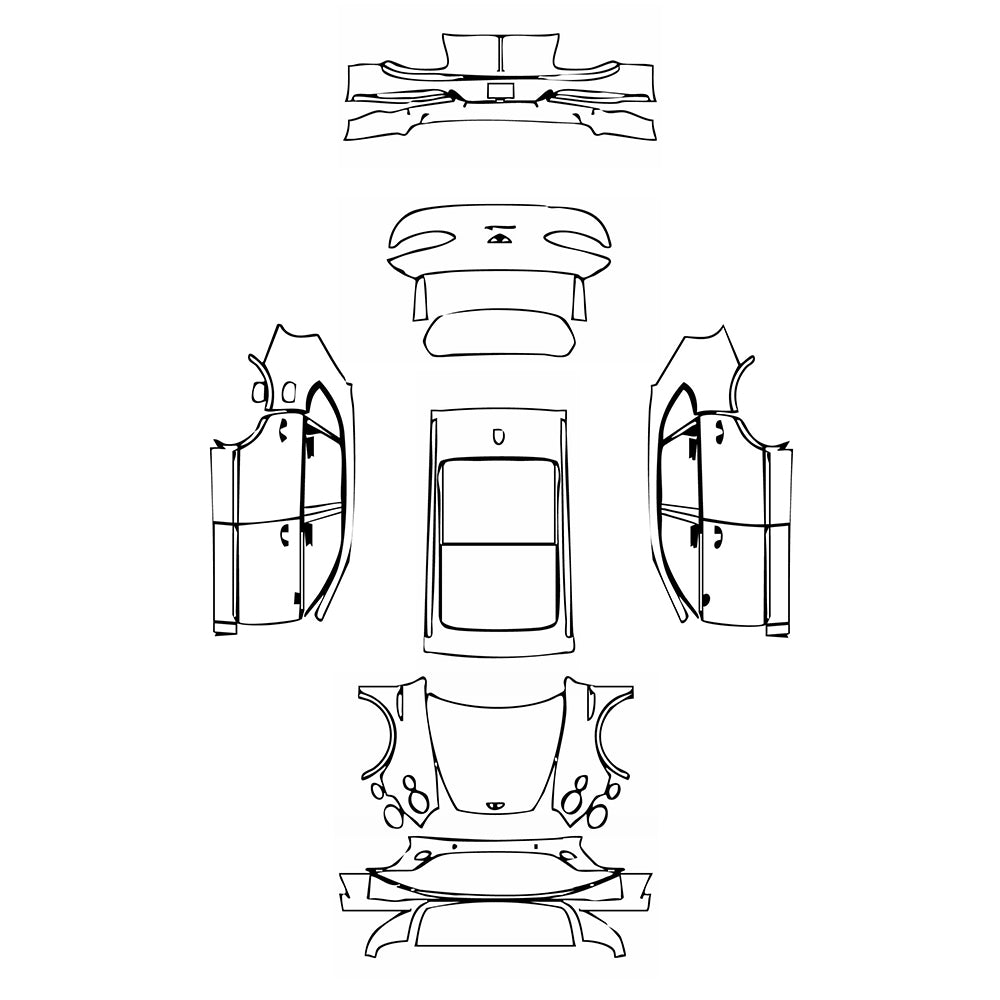 Pre-Cut PPF Bentley Bentayga Standard Wheelbase Base 2022 - PPF-Kits