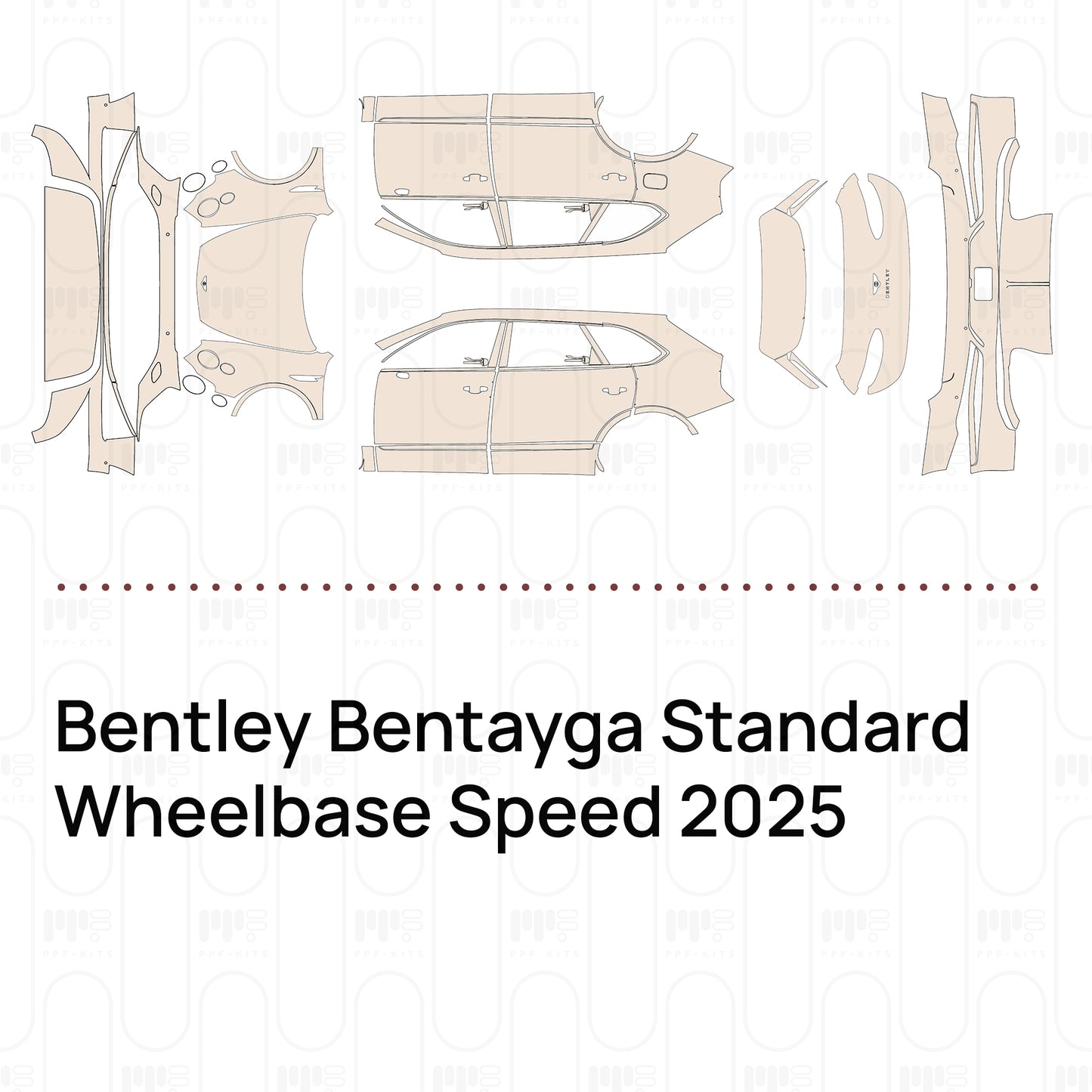 Pre-Cut PPF Bentley Bentayga Standard Wheelbase Speed 2025