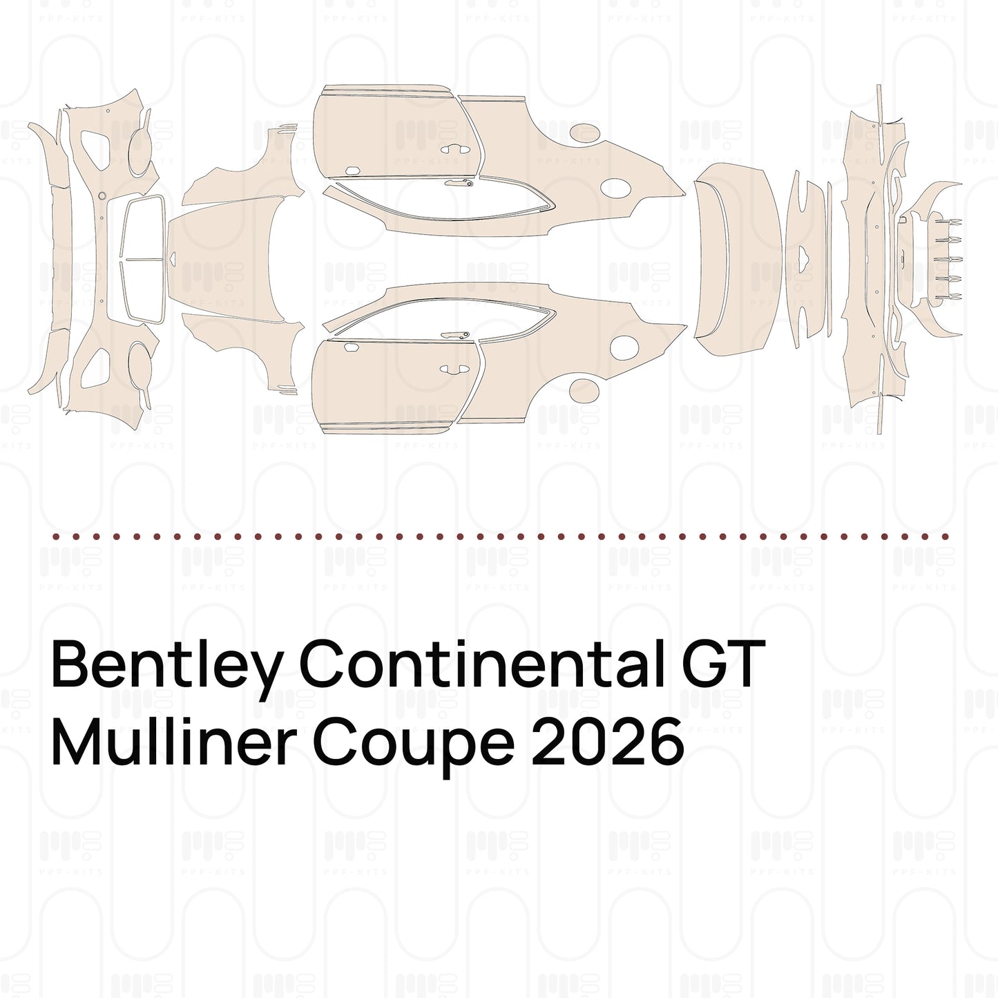 Pre-Cut PPF Bentley Continental GT Mulliner Coupe 2026