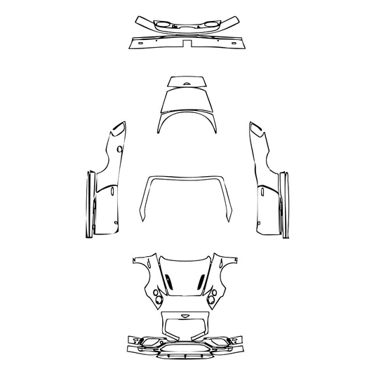 Pre-Cut PPF Bentley Continental Super Sports Convertible 2018 - PPF-Kits