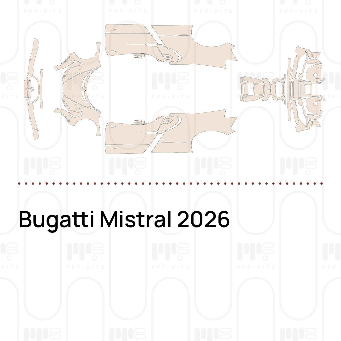 Pre-Cut PPF Bugatti Mistral 2026