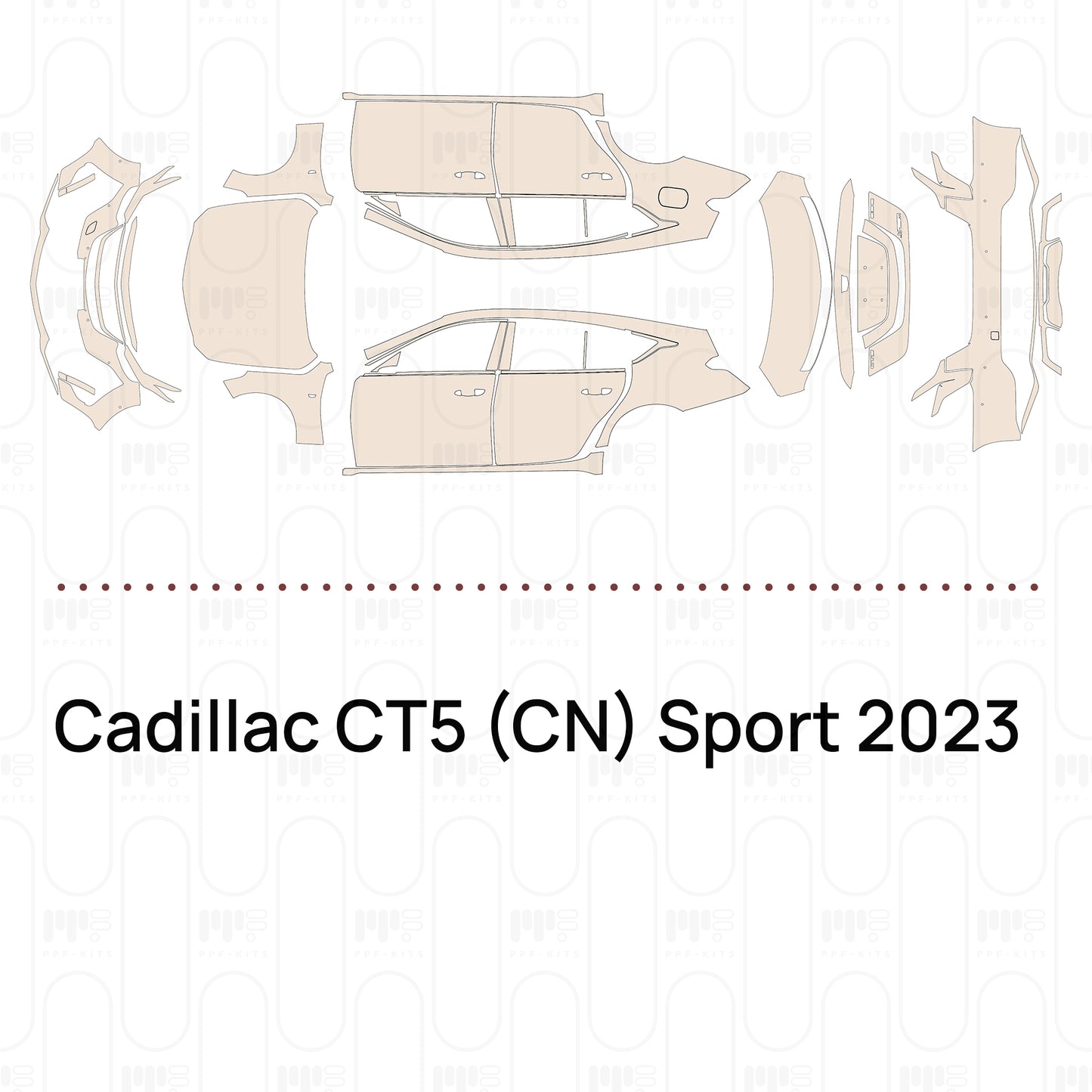 Pre-Cut PPF Cadillac CT5 (CN) Sport 2023