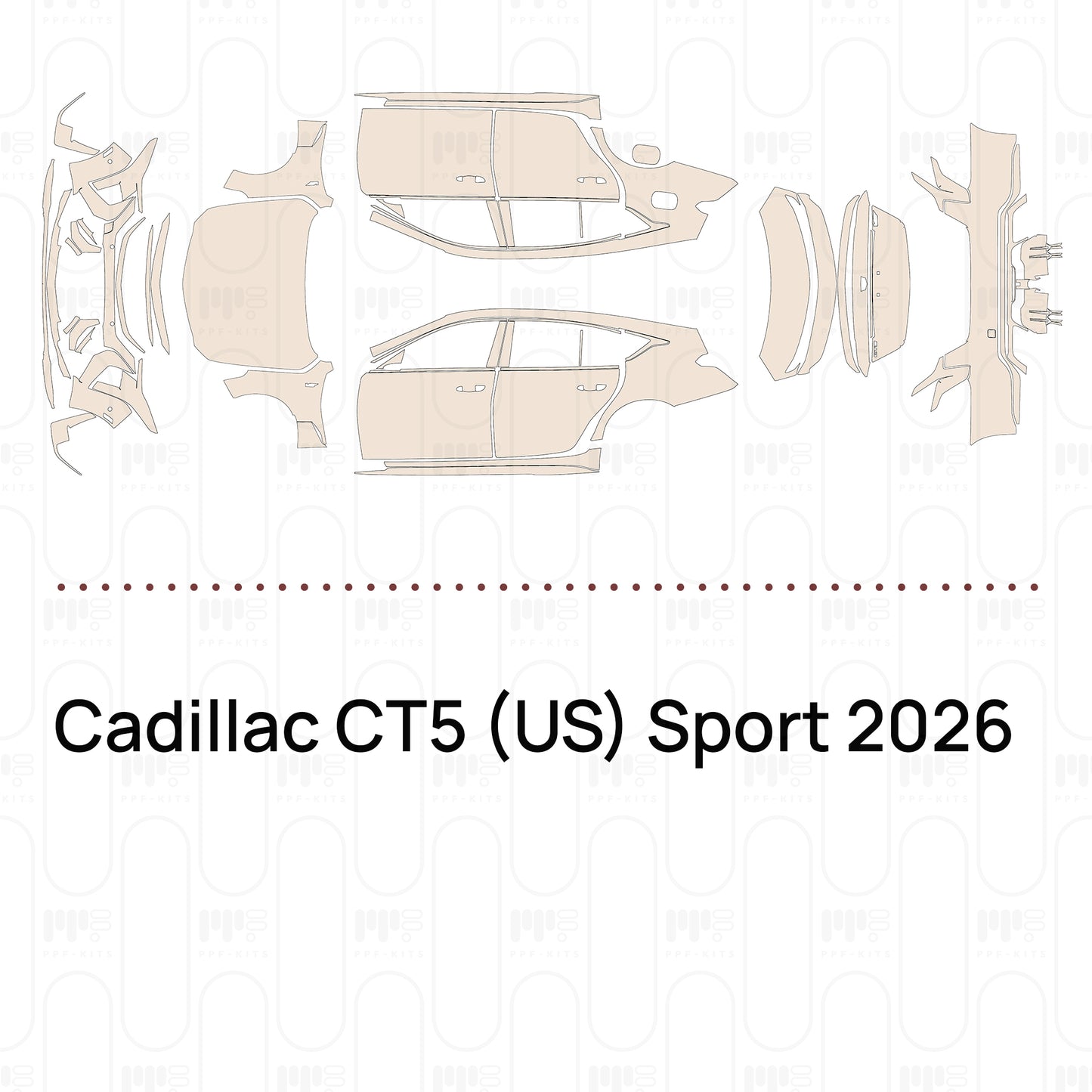 Pre-Cut PPF Cadillac CT5 (US) Sport 2026