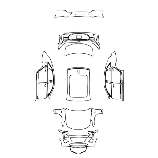 Pre-Cut PPF Cadillac CT6 Platinum 2021 - PPF-Kits