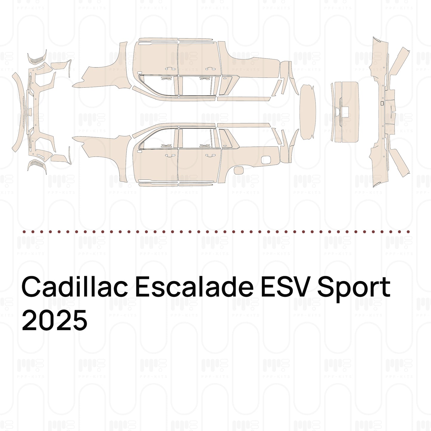 Pre-Cut PPF Cadillac Escalade ESV Sport 2025