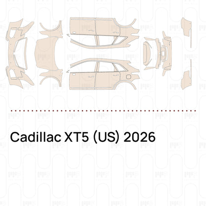 Pre-Cut PPF Cadillac XT5 (US) 2026