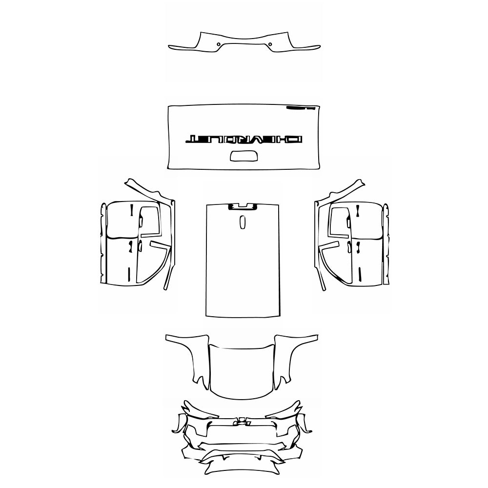 Pre-Cut PPF Chevrolet Colorado Crew Cab Trail Boss 2023 - PPF-Kits