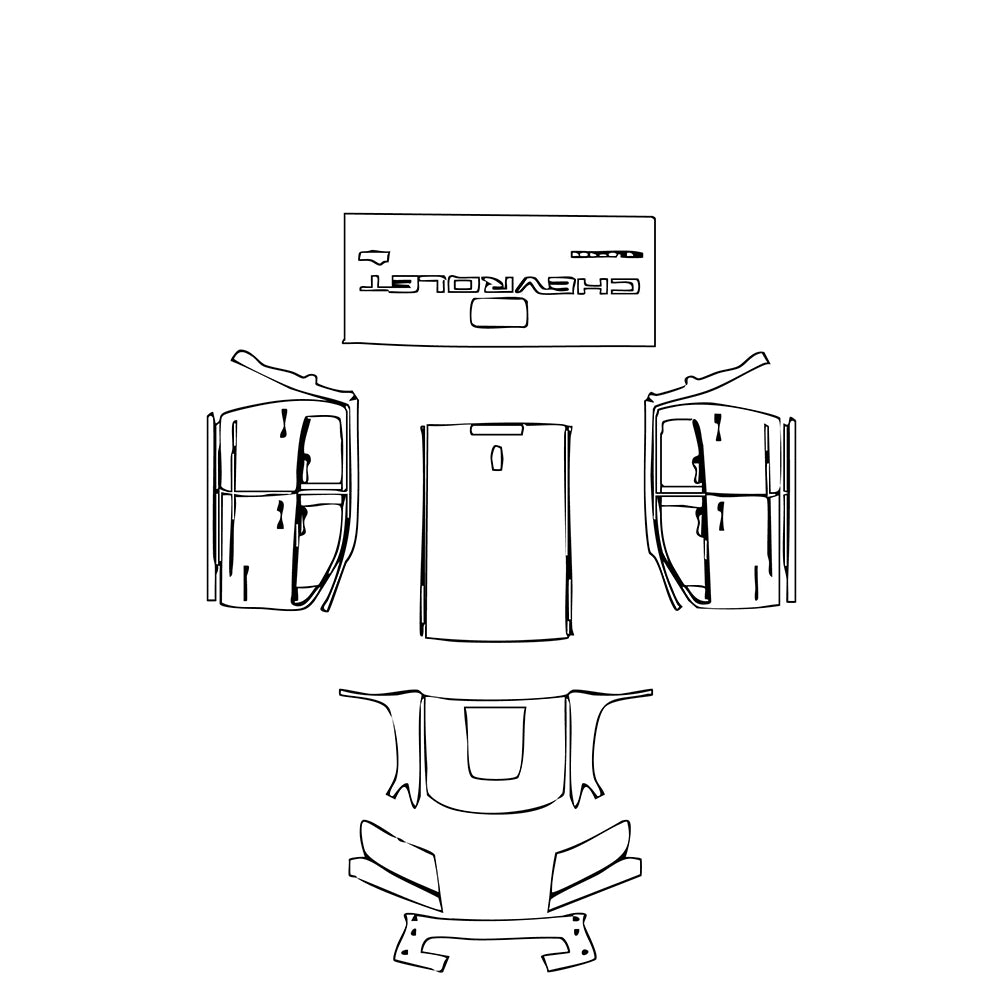 Pre-Cut PPF Chevrolet Colorado Crew Cab ZR2 2019 - PPF-Kits