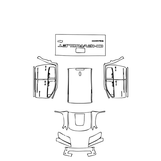 Pre-Cut PPF Chevrolet Colorado Crew Cab ZR2 2021 - PPF-Kits