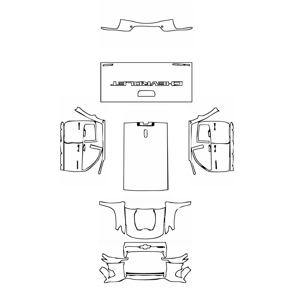 Pre-Cut PPF Chevrolet Colorado Crew Cab ZR2 2024 - PPF-Kits