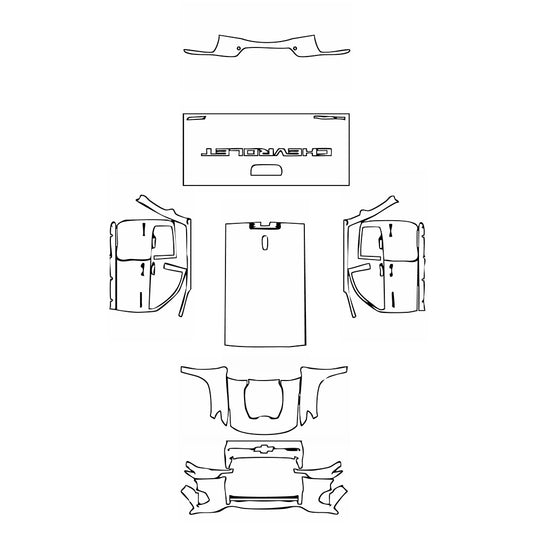Pre-Cut PPF Chevrolet Colorado Crew Cab ZR2 2024 - PPF-Kits