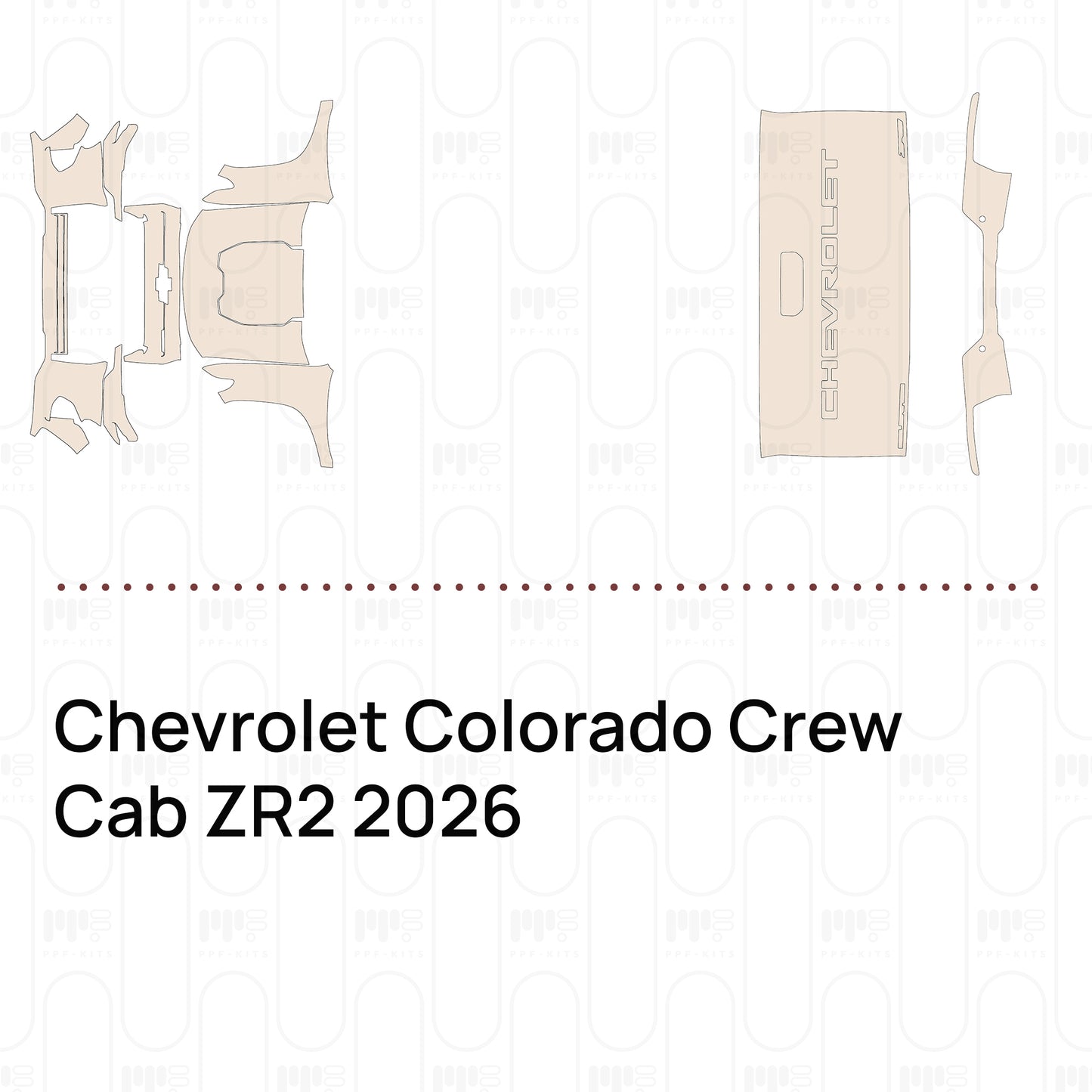 Pre-Cut PPF Chevrolet Colorado Crew Cab ZR2 2026