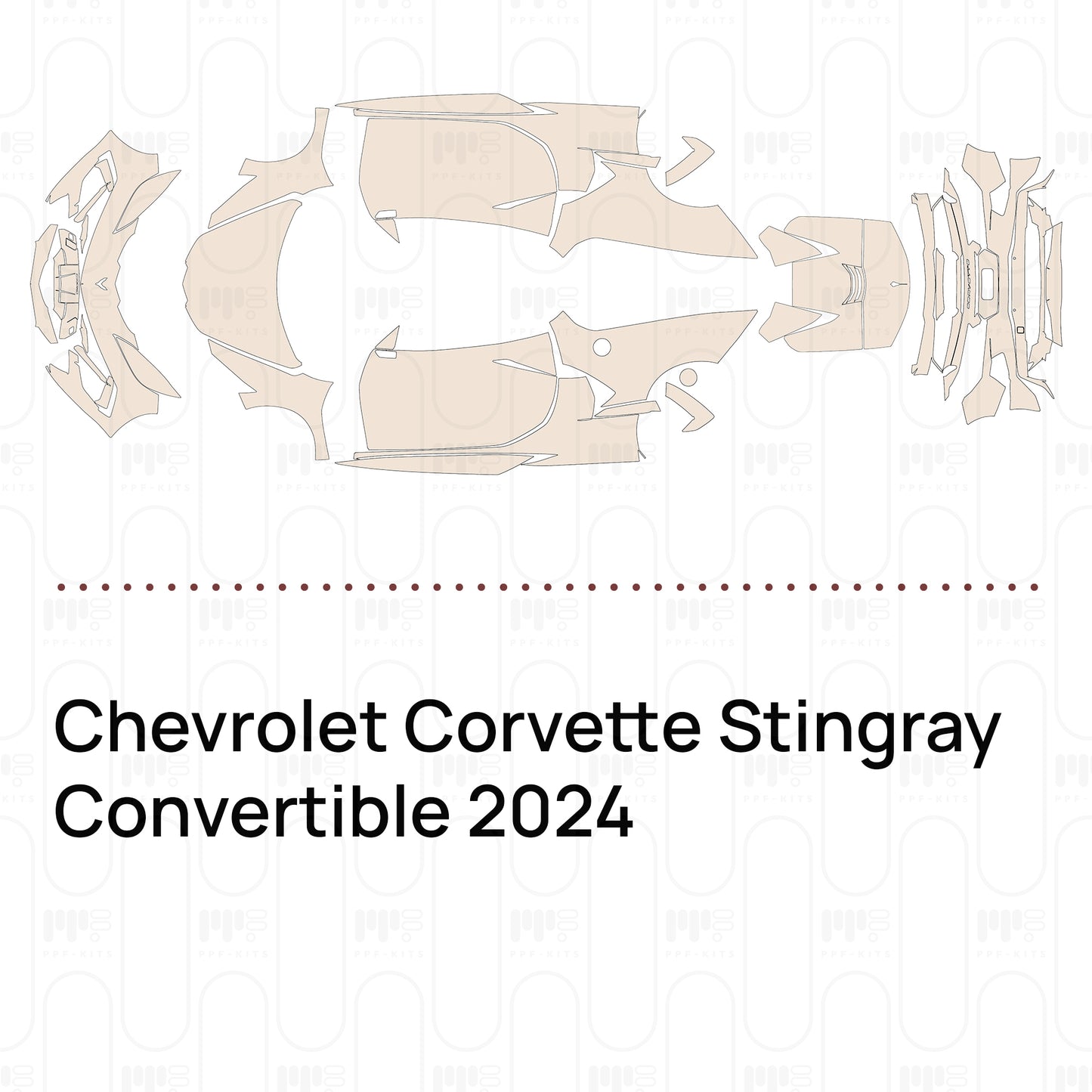 Pre-Cut PPF Chevrolet Corvette Stingray Convertible 2024
