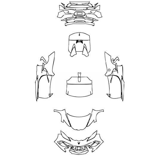 Pre-Cut PPF Chevrolet Corvette Stingray Convertible 2025 - PPF-Kits