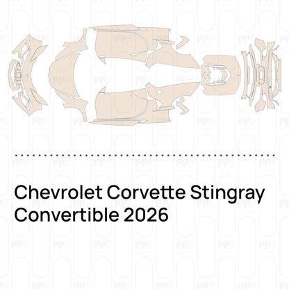 Pre-Cut PPF Chevrolet Corvette Stingray Convertible 2026