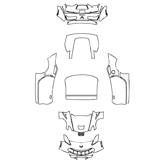 Pre-Cut PPF Chevrolet Corvette Stingray Coupe 2014 - PPF-Kits
