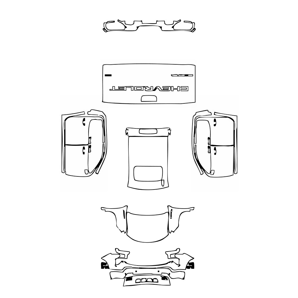 Pre-Cut PPF Chevrolet Silverado 1500 LTZ 2023 - PPF-Kits