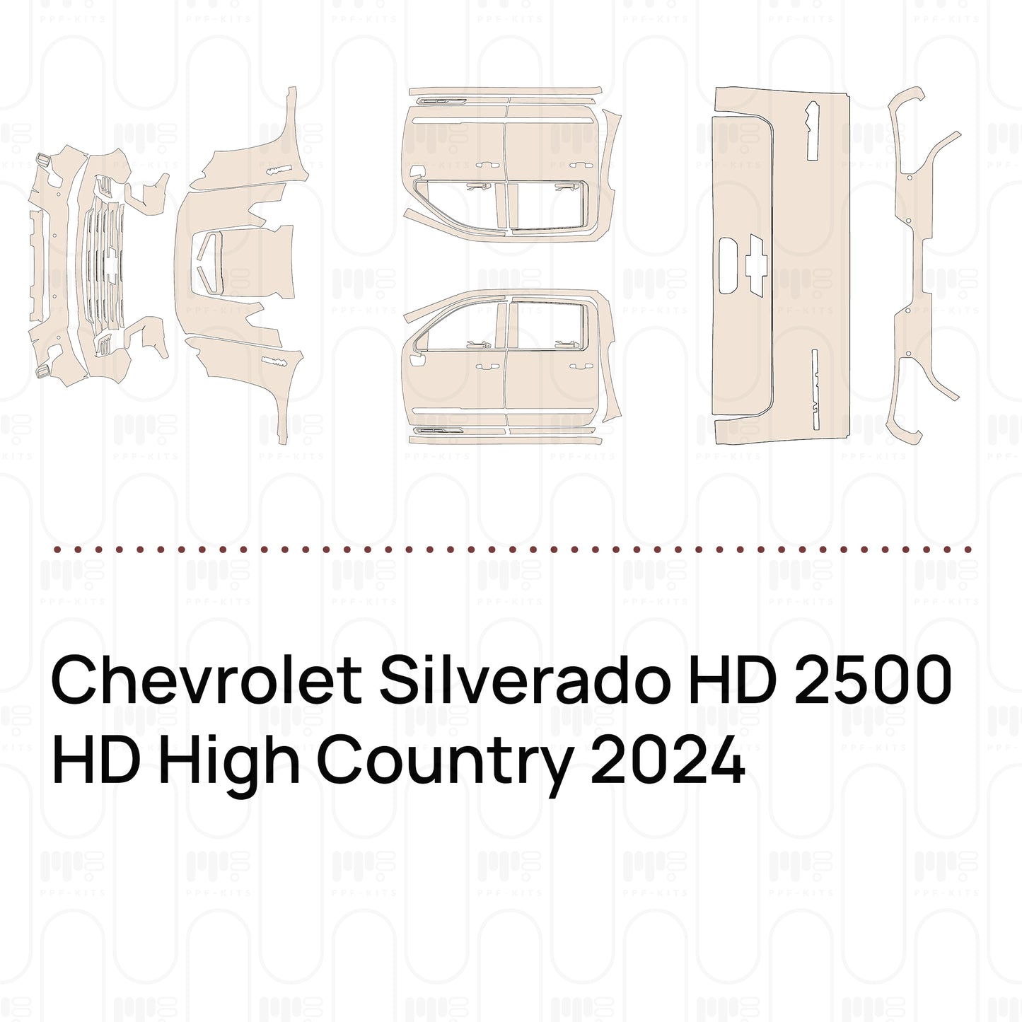 Pre-Cut PPF Chevrolet Silverado HD 2500 HD High Country 2024