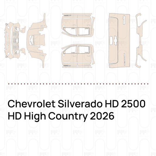 Pre-Cut PPF Chevrolet Silverado HD 2500 HD High Country 2026