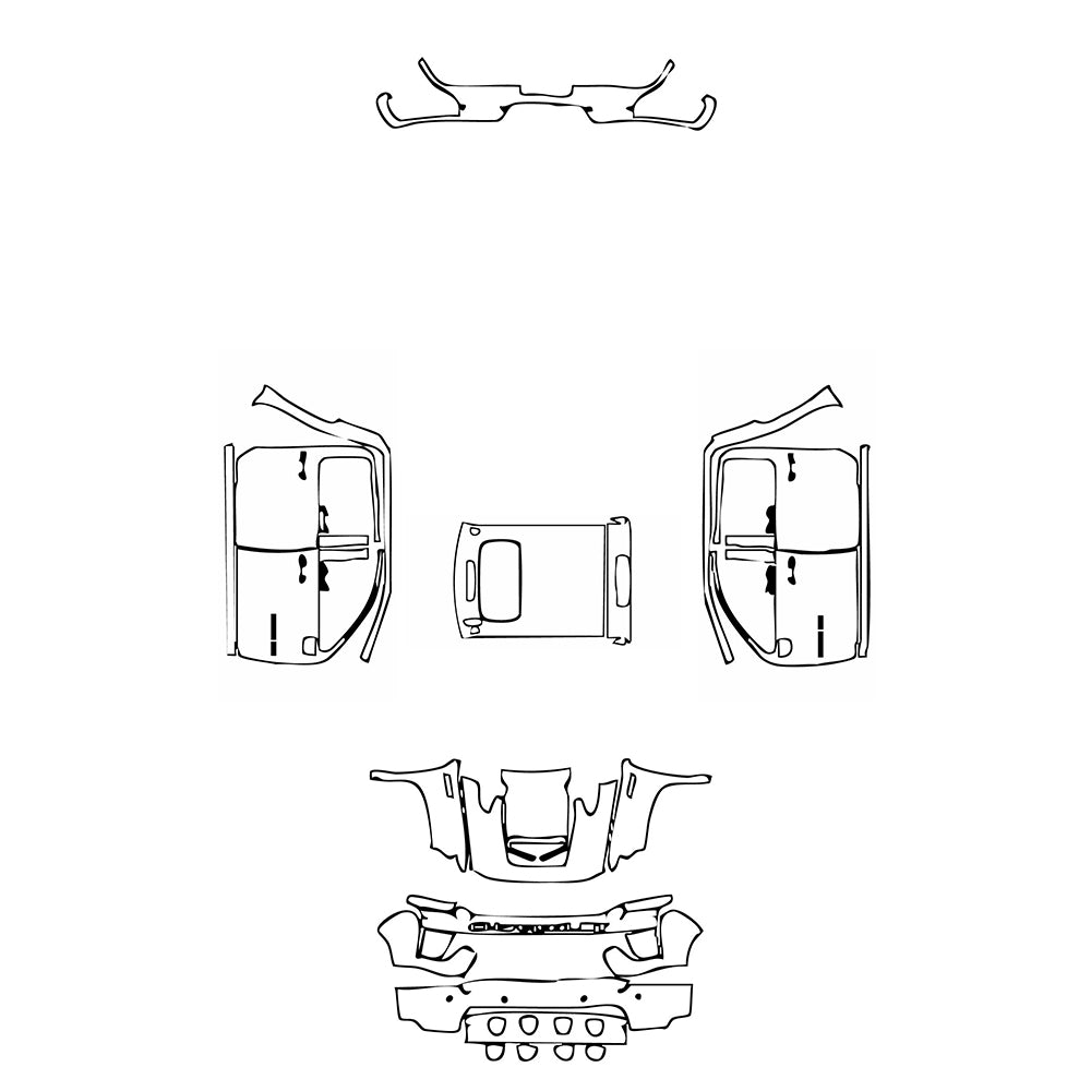 Pre-Cut PPF Chevrolet Silverado HD 2500 HD WT 2021 - PPF-Kits