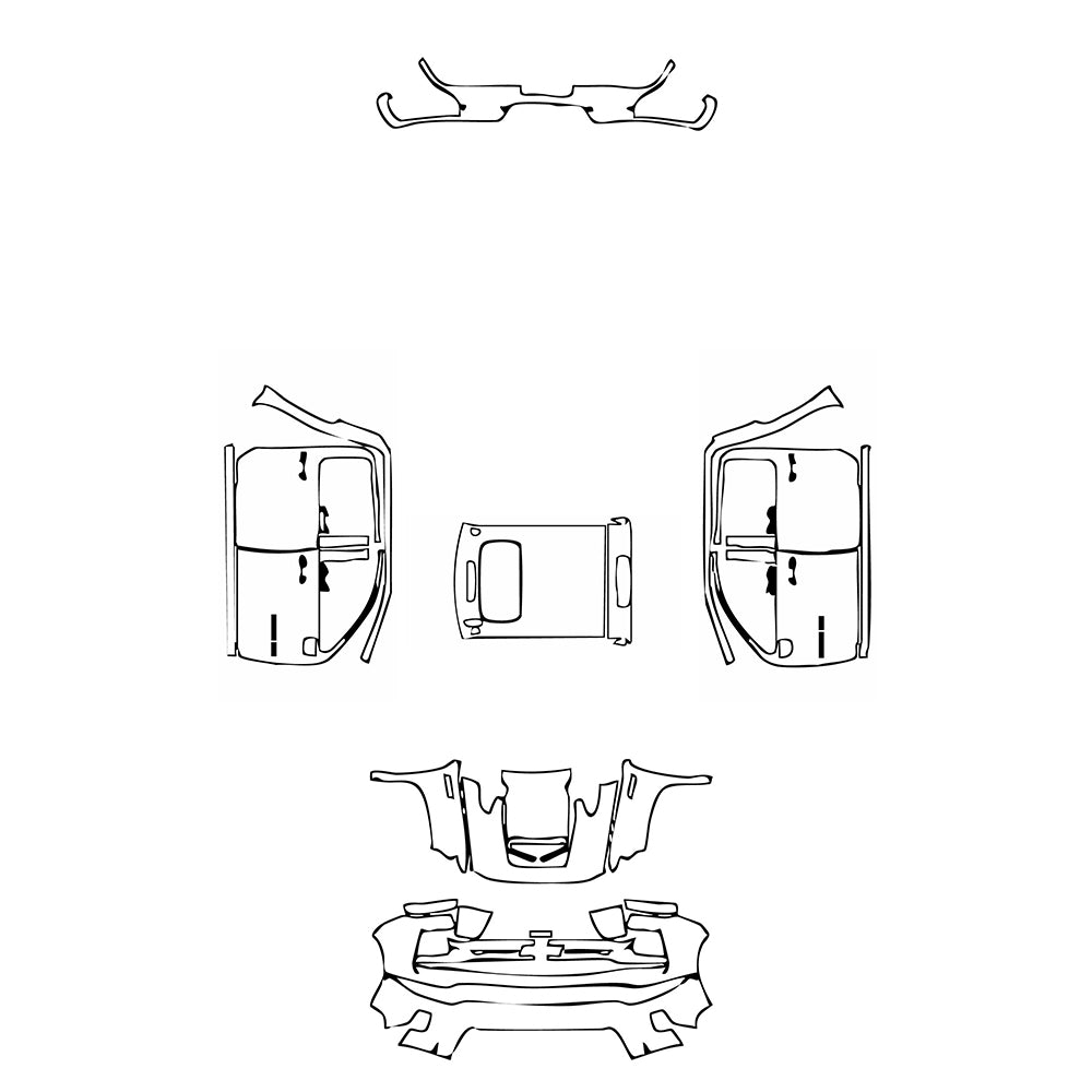 Pre-Cut PPF Chevrolet Silverado HD 2500 HD WT 2024 - PPF-Kits