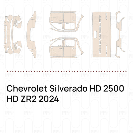Pre-Cut PPF Chevrolet Silverado HD 2500 HD ZR2 2024