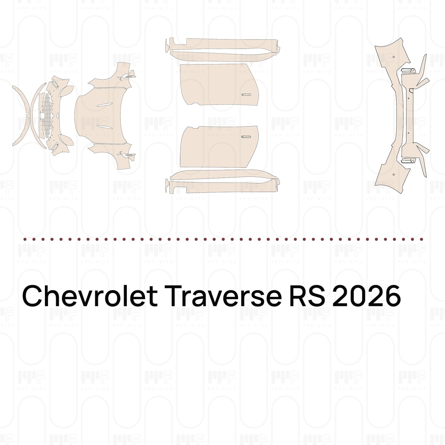 Pre-Cut PPF Chevrolet Traverse RS 2026