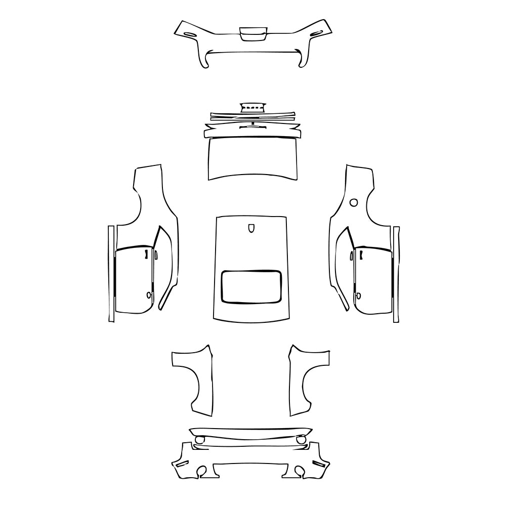 Pre-Cut PPF Dodge Challenger Standard body GT 2023 - PPF-Kits