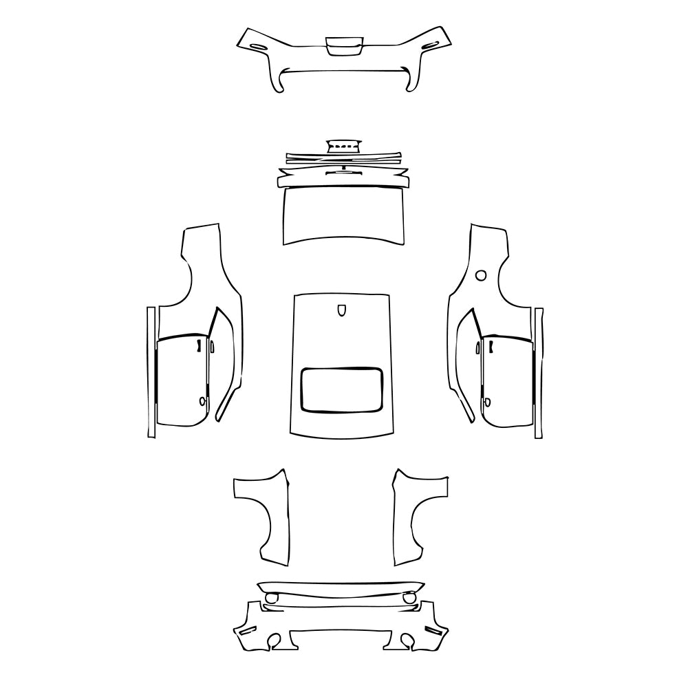 Pre-Cut PPF Dodge Challenger Standard body R T 2021 - PPF-Kits