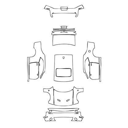 Pre-Cut PPF Dodge Challenger Standard body R T SCAT PACK 2017 - PPF-Kits