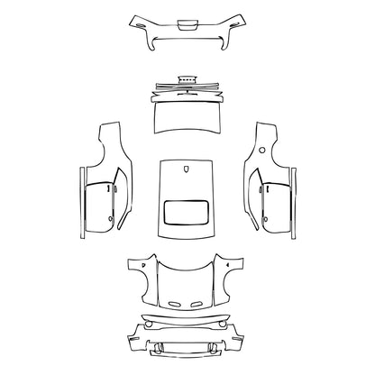 Pre-Cut PPF Dodge Challenger Standard body SRT HELLCAT REDEYE 2021 - PPF-Kits