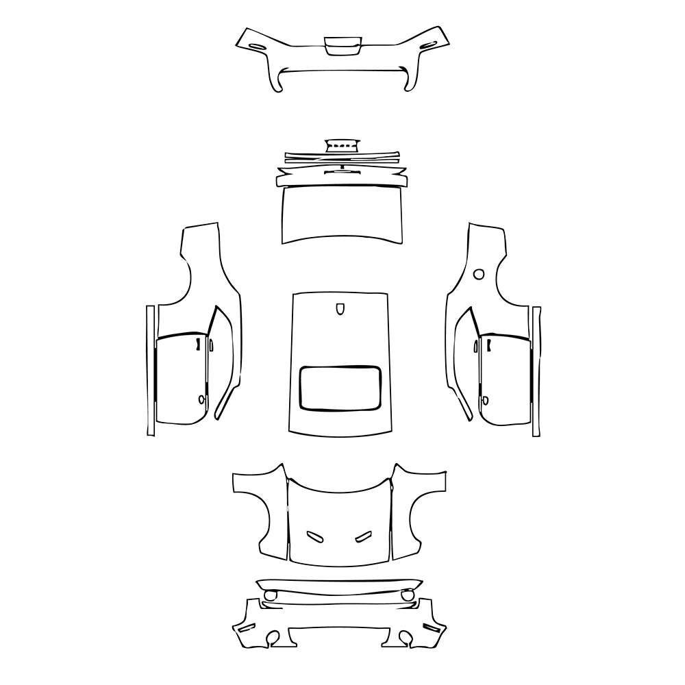 Pre-Cut PPF Dodge Challenger Standard body SXT 2023 - PPF-Kits