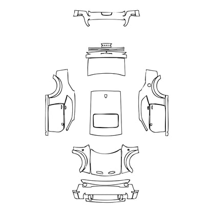 Pre-Cut PPF Dodge Challenger Widebody SRT HELLCAT 2022 - PPF-Kits