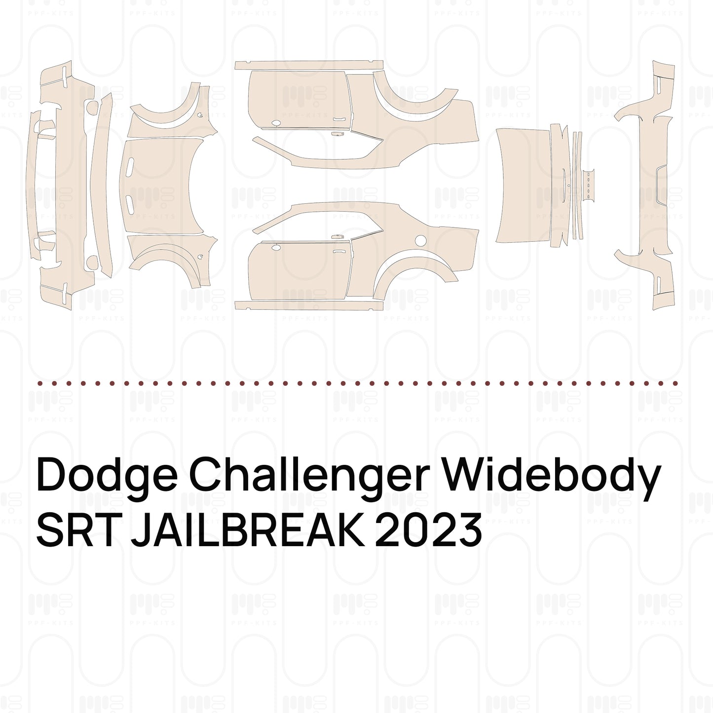 Pre-Cut PPF Dodge Challenger Widebody SRT JAILBREAK 2023