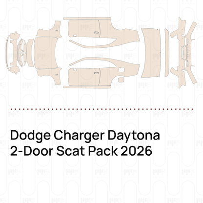 Pre-Cut PPF Dodge Charger Daytona 2-Door Scat Pack 2026