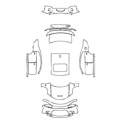 Pre-Cut PPF Dodge Charger Standard body SCAT PACK 2019 - PPF-Kits
