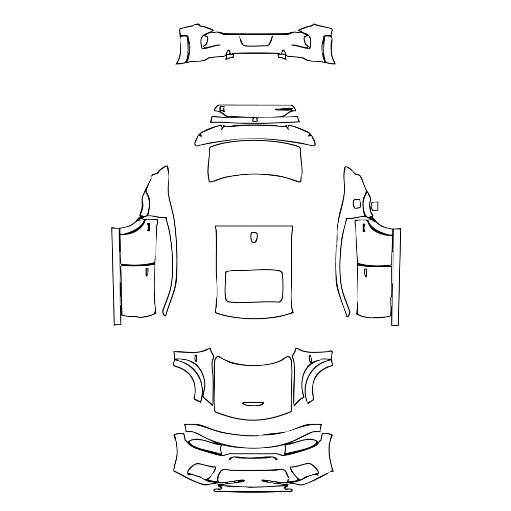 Pre-Cut PPF Dodge Charger Widebody SCAT PACK 2021 - PPF-Kits