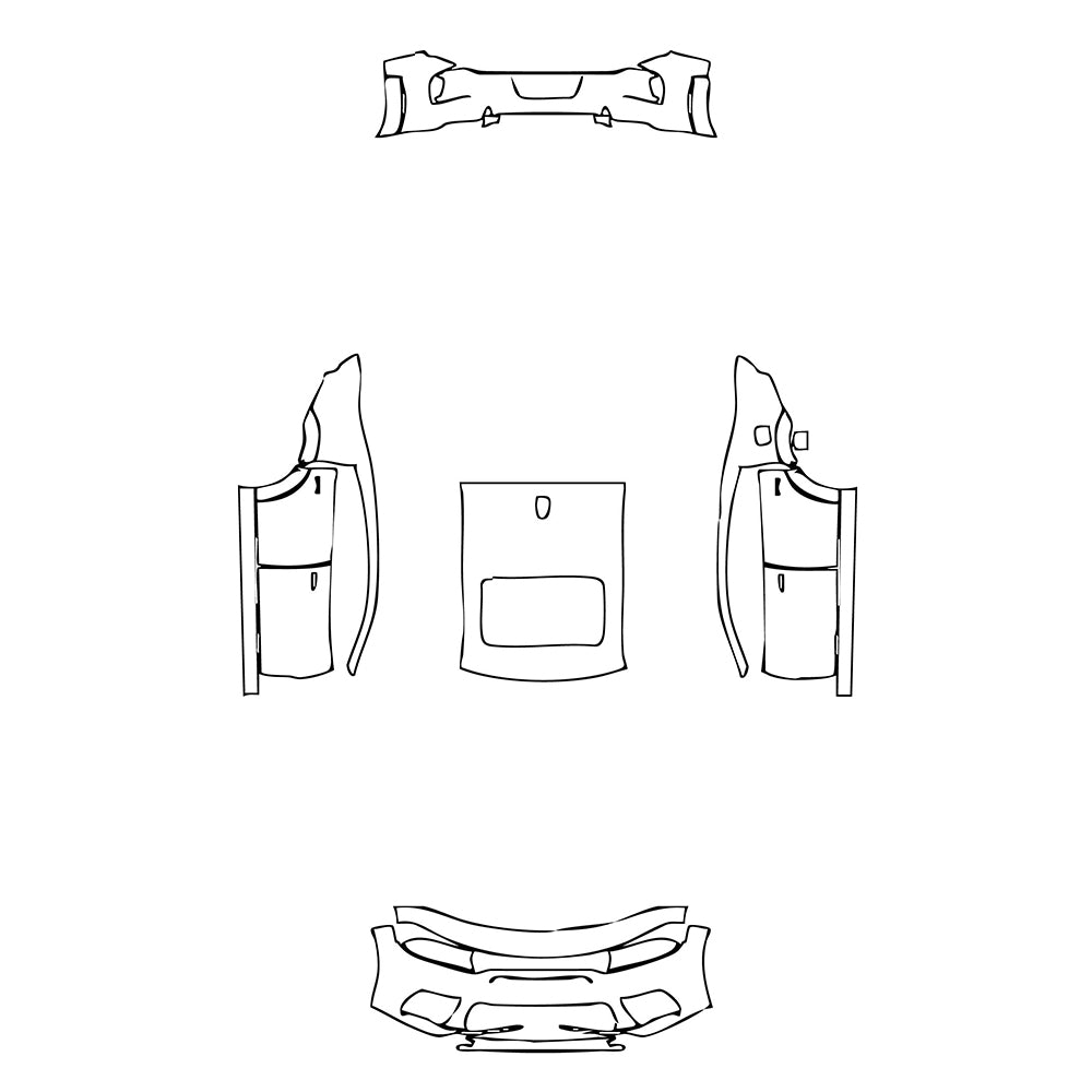 Pre-Cut PPF Dodge Charger Widebody SRT HELLCAT 2022 - PPF-Kits