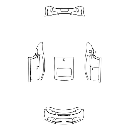 Pre-Cut PPF Dodge Charger Widebody SRT HELLCAT 2022 - PPF-Kits